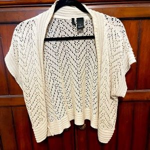 New directions sweater cardigan beige size 1X